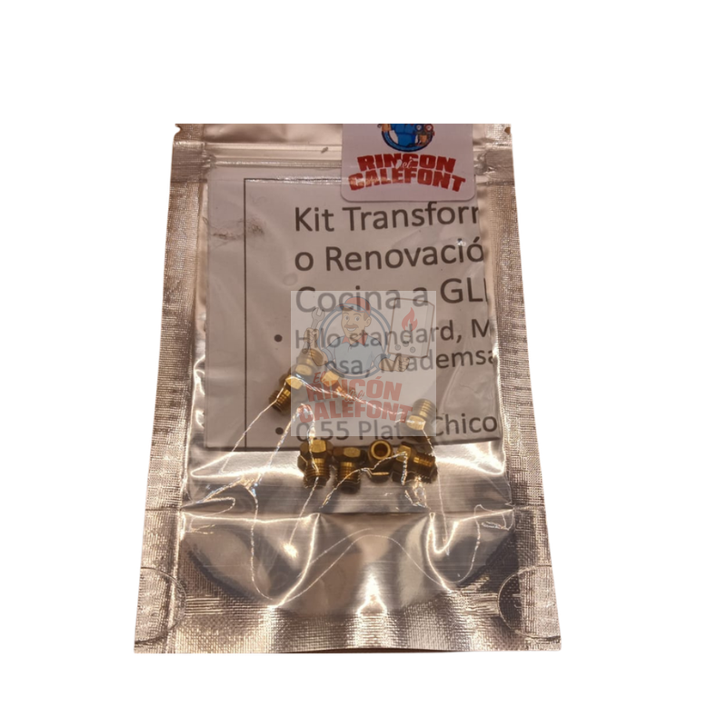 KIT TRANSFORMACION COCINA A GLP (2 c/plato) (8)